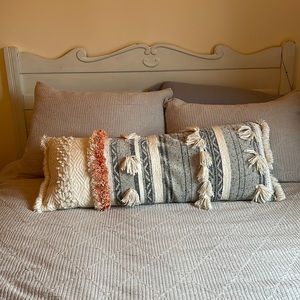 Moroccan Wedding Blanket-style Throw Pillow